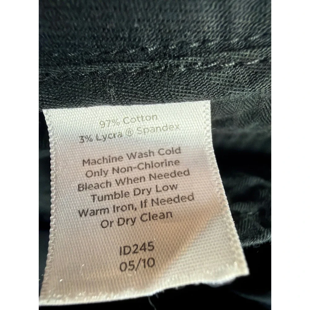 Talbots‎ Pants Women 8P Black Bootcut Mid Rise Chino Cotton Blend Casual Stretch